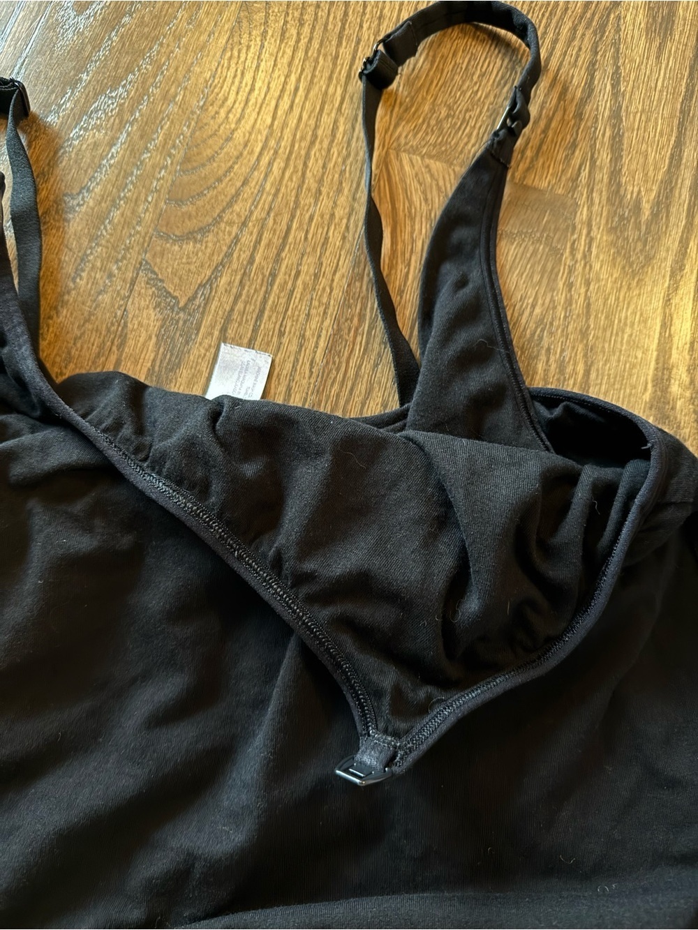 Secret Treasures Black nursing Tank Top cami with Spaghetti Straps size 2x - Picture 4 of 5